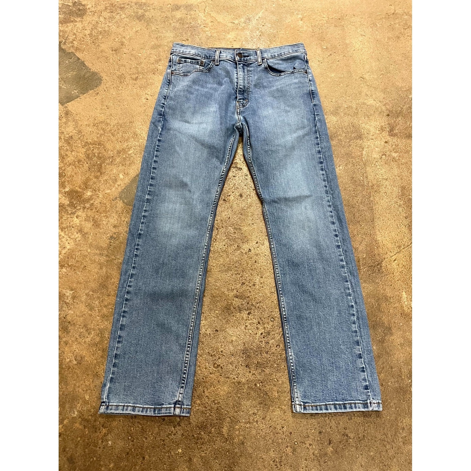 Levi's 506 Comfort Fit Jeans Mens 33x30 Blue Denim Cotton Stretch Straight Leg